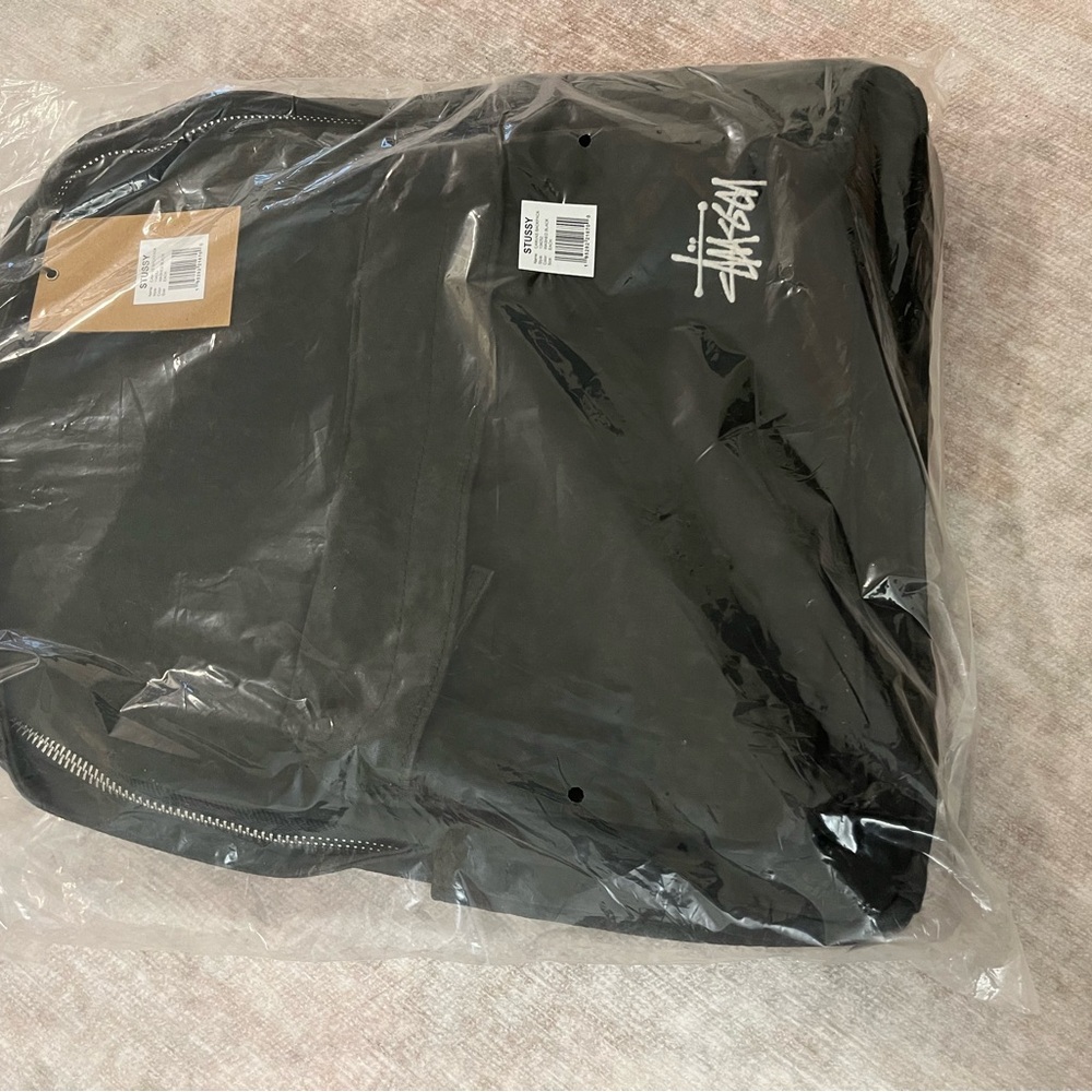 Stussy Canvas Backpack Washed Black NWT